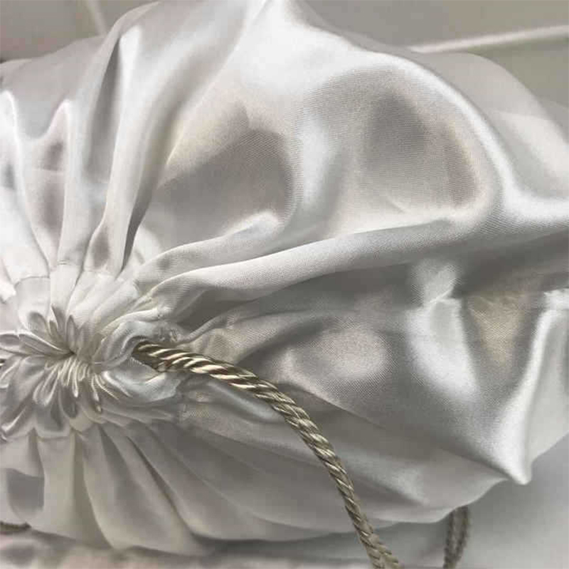 Women Bags Collection - S/M/L/XL/XXL Schwarzes Seidenmaterial Kordelzug Aufbewahrungstasche Schuhe