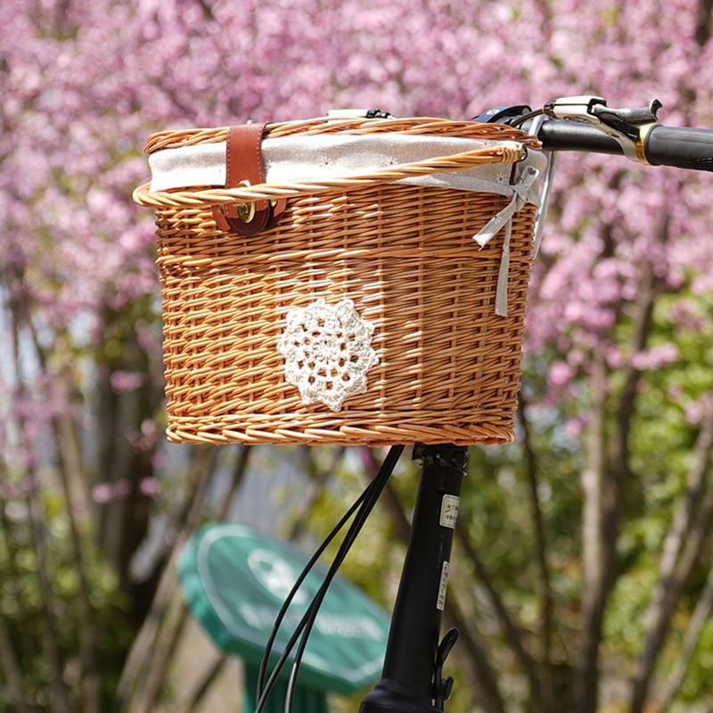Basket Bag Wicker - Korb Fahrrad korb Lenker korb für