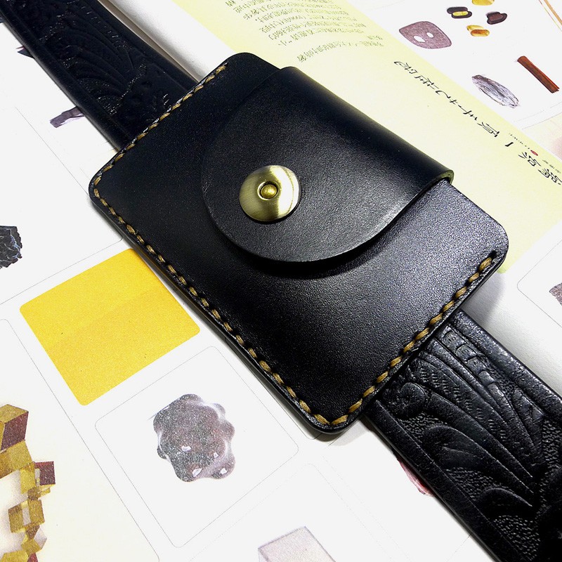 Saddle Bag Leather - Blongk Ultra dünne Taille Tasche Aus