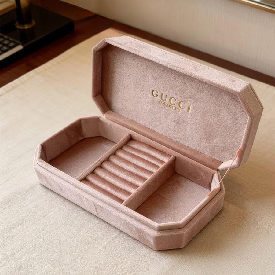 Women Bags Gucci - Gucci Gucci Tasche aus hellrosa Samt,