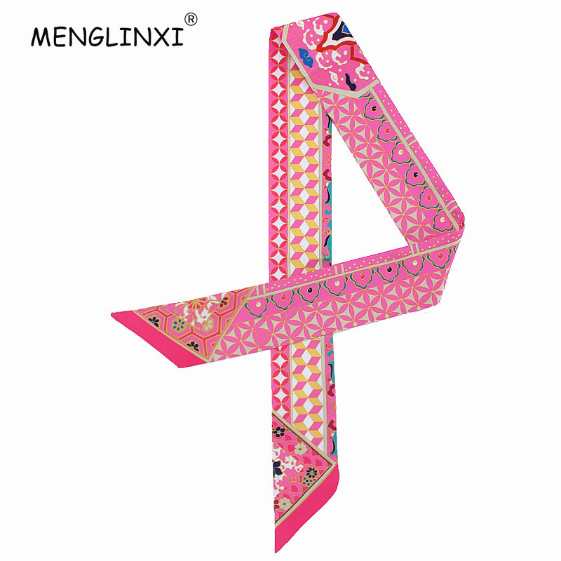Women Bags Branded - Neue Geometrische Blumen Druck Silk Schal