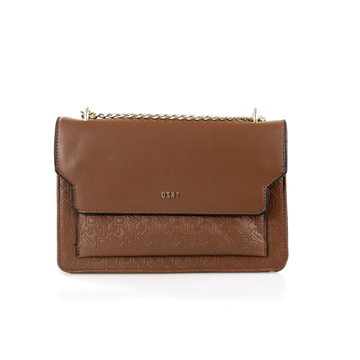 Women Bags Dkny - DKNY Minimalistische Damen-Kettenhandtasche aus schwarzem Leder