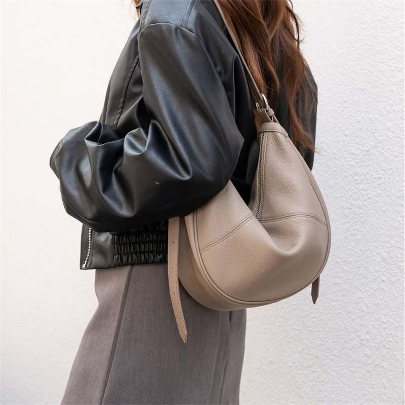Women'S Bags For Work - BURMINSA Hobo-Tasche aus echtem Leder für