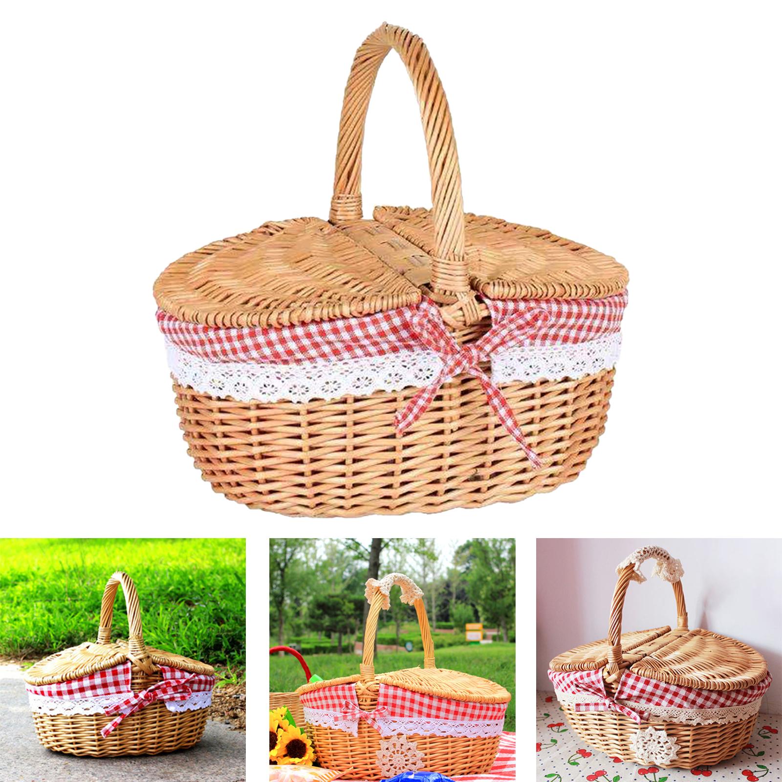 Handgewebter Picknickkorb aus  – Basket Bag Wicker Bewertung und Preis