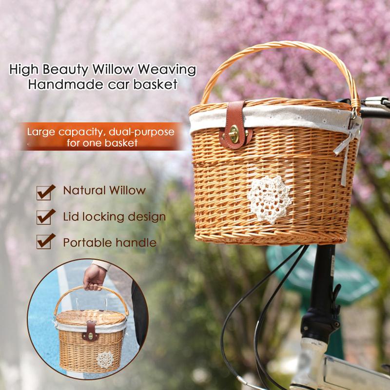 Korb Fahrrad korb Lenker korb  – Basket Bag Wicker Bewertung und Preis