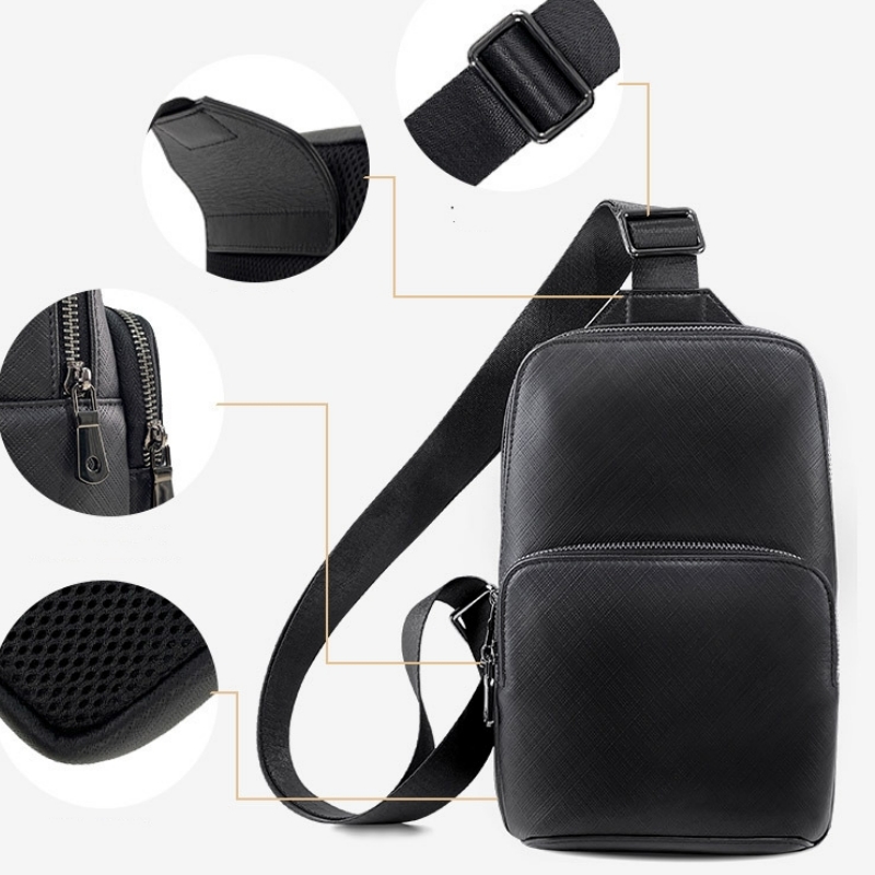 Modedesign schwarze Herren Sch – Saddle Bag Leather Bewertung und Preis