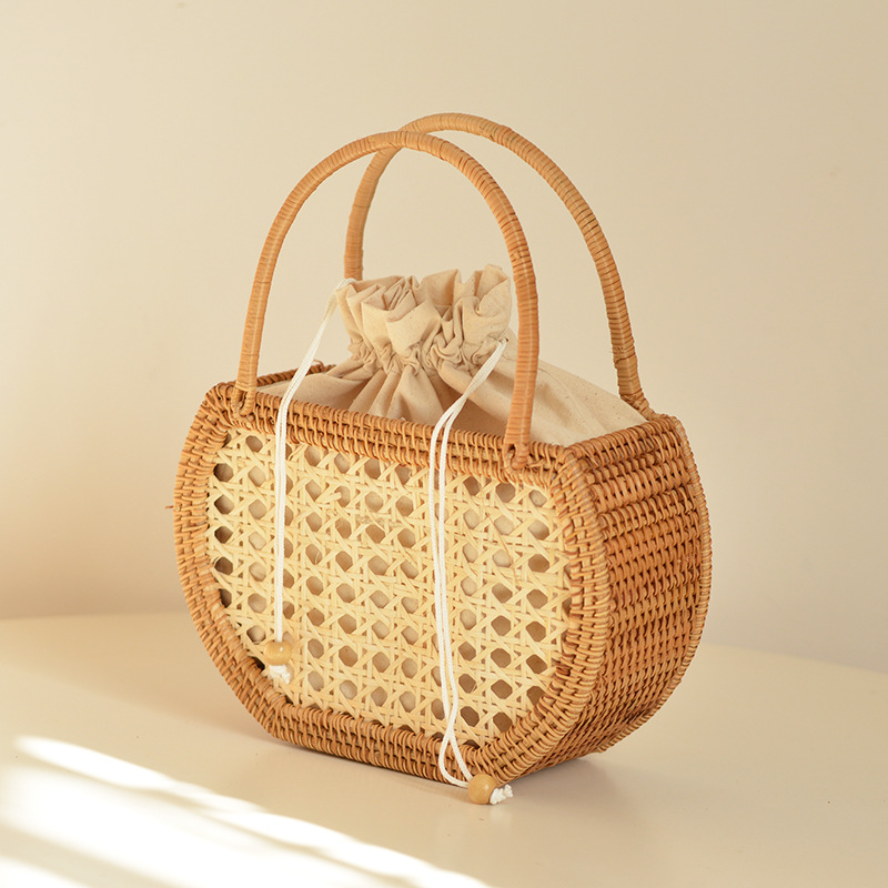Lässige hohle Rattan Korb tasc – Basket Bag Wicker Bewertung und Preis