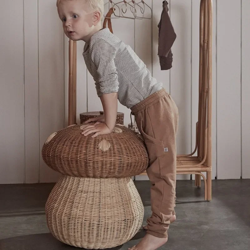 Nordic Wind Rattan Gewebt Pilz – Basket Bag Wicker Bewertung und Preis