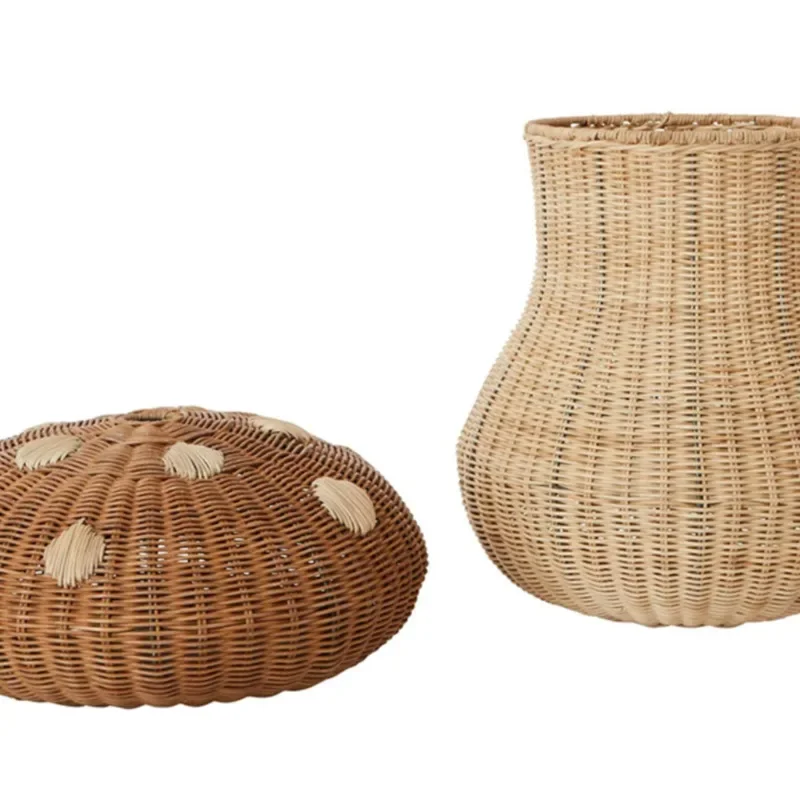 Nordic Wind Rattan Gewebt Pilz – Basket Bag Wicker Bewertung und Preis