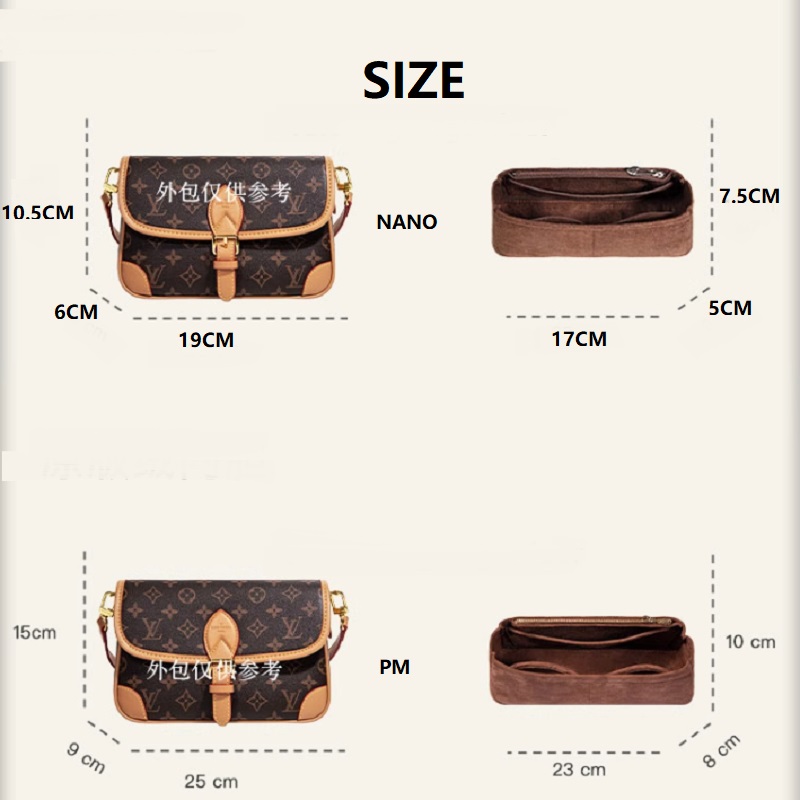 Wildleder-Taschen-Organizer fü – Women Bags Lv Bewertung und Preis