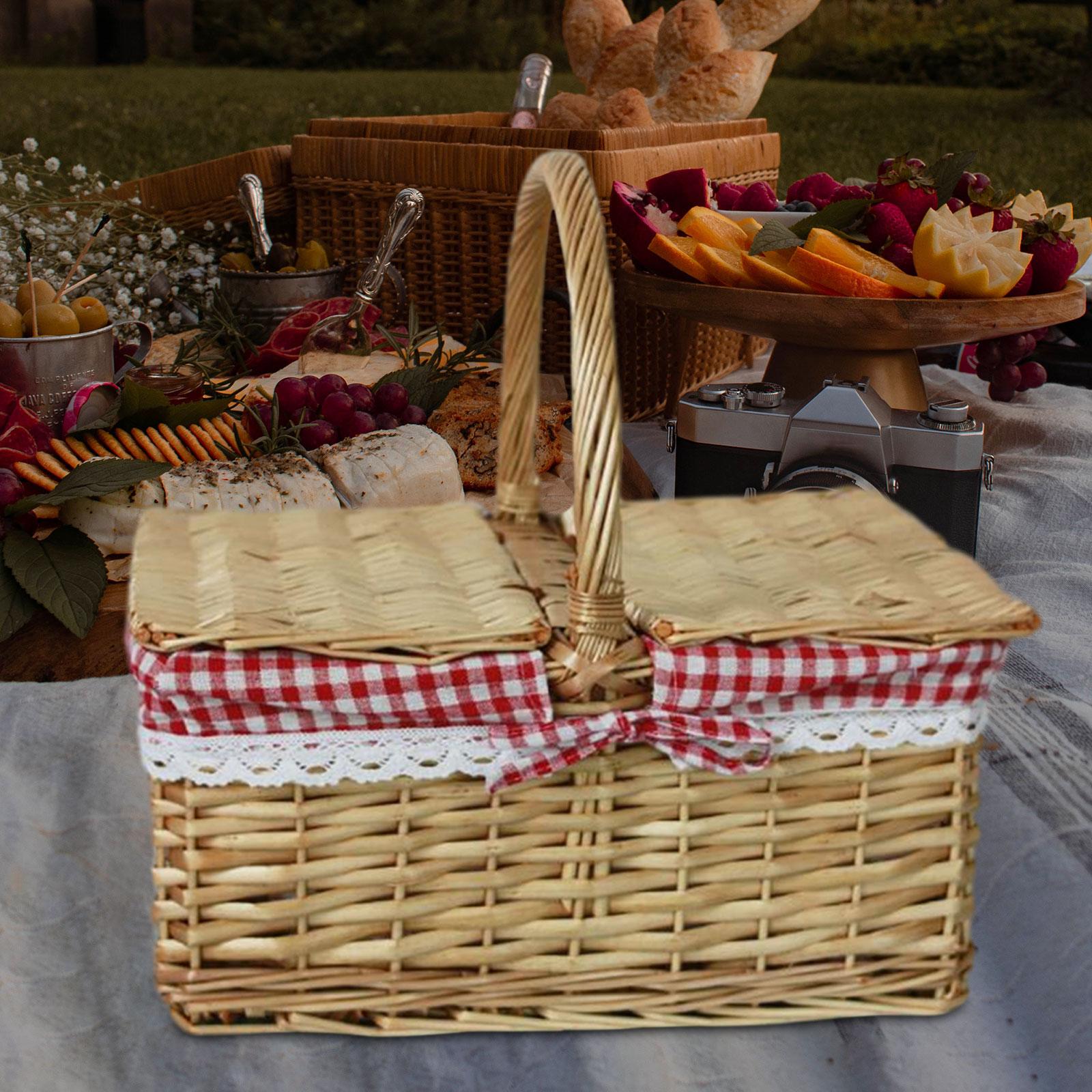 Picknickkorb aus Korbgeflecht  – Basket Bag Wicker Bewertung und Preis