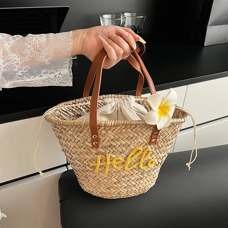 Casual Wicker Woven Korb Tasch – Basket Bag Wicker Bewertung und Preis